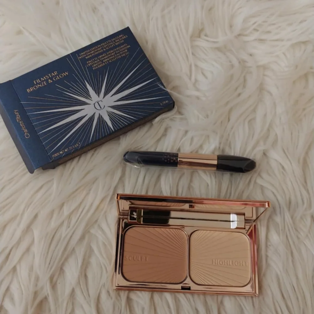 💙FIRM! NWT CHARLOTTE TILBURY FILMSTAR BTONZE & GLOW LE PALETTE DAZZLING WITH SW